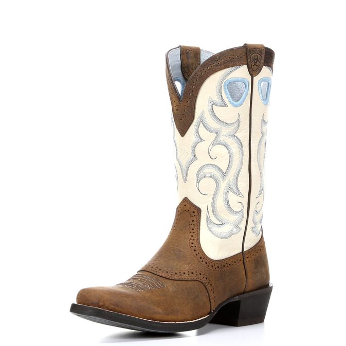 10006885 Women's Ariat Rawhide Square Toe Cowboy Boot
